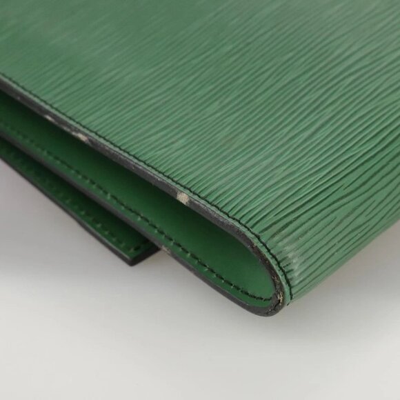LOUIS VUITTON Epi Document case Clutch Bag Green LV - Picture 11 of 16